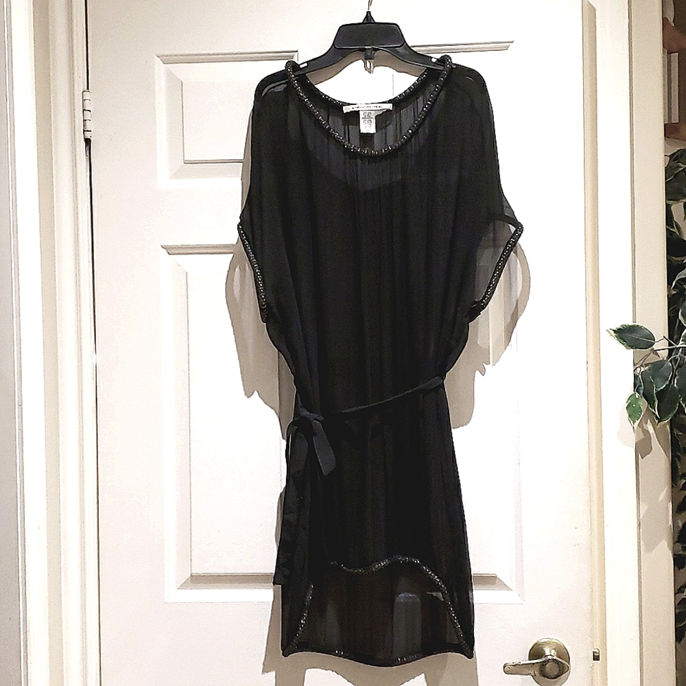 DIANE von FURSTENBERG black silk dress
